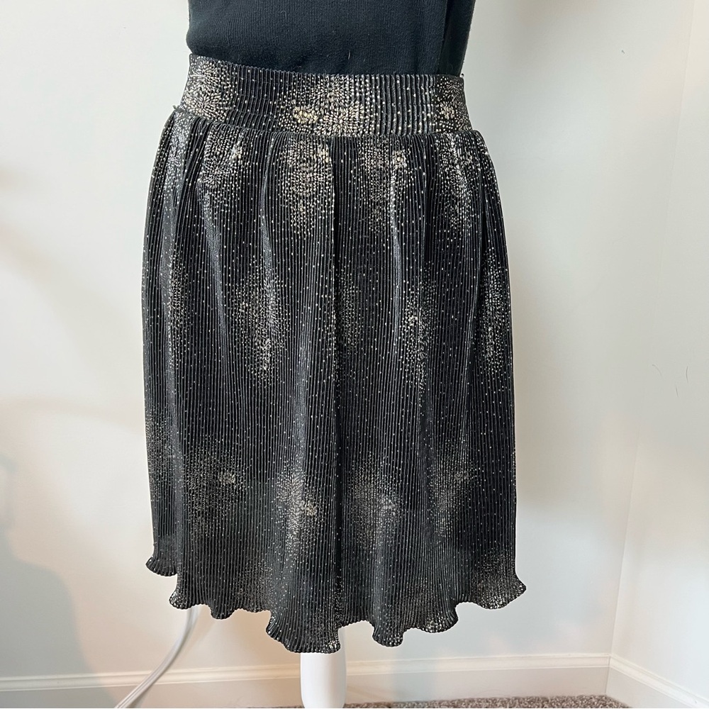 Maggie Lawrence Vintage 80-90s Celestial Boho Starburst Ruffle Midi Skirt 🌙